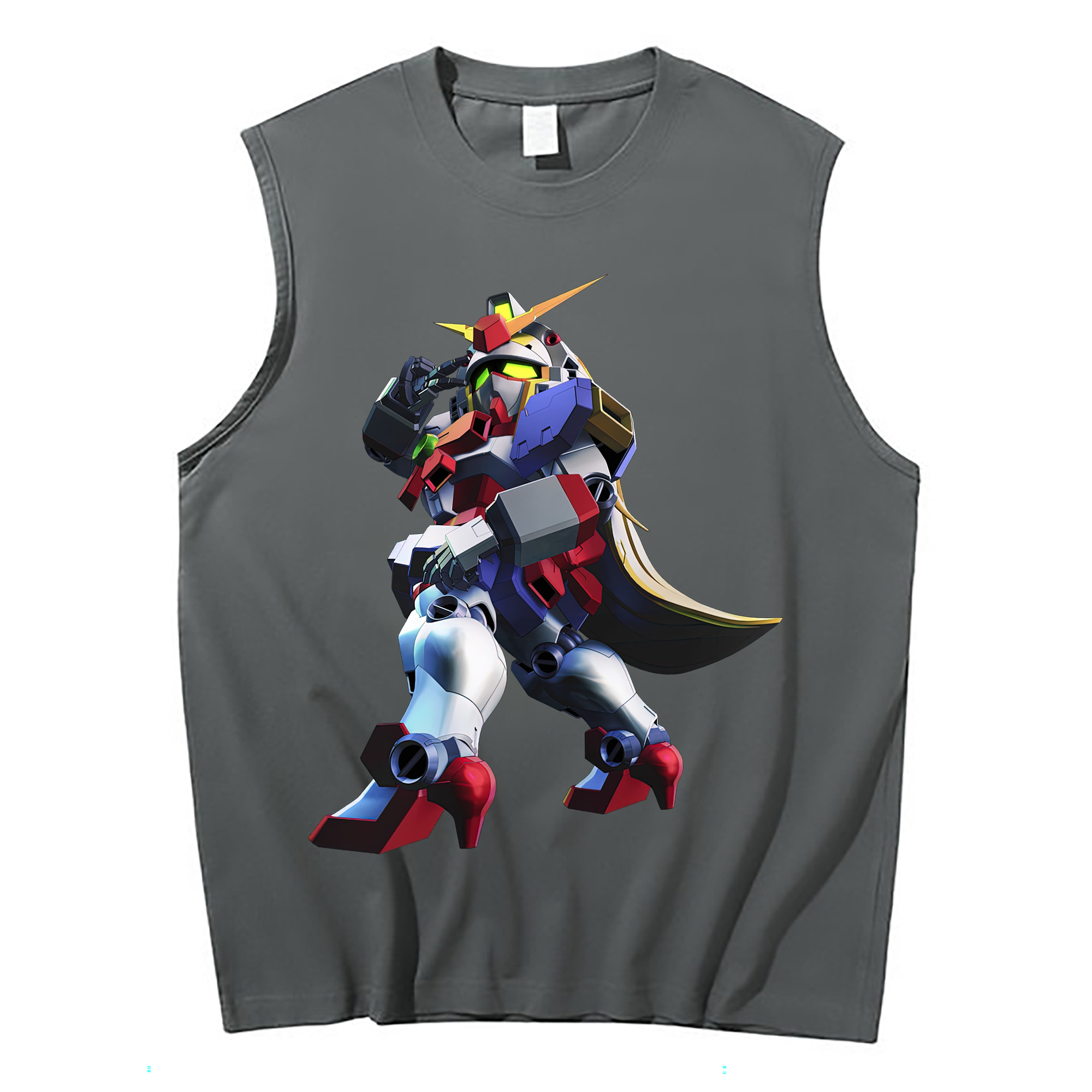 （画像用） 機動戦士ガンダム Mobile Suit Gundam コットン100％タンクトップ（フロントプリント）